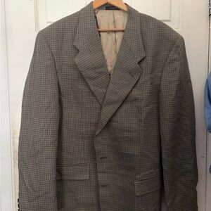 Givenchy Checkered Gray Blazer